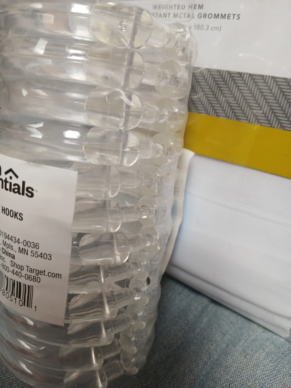 Threshold White Shower Curtain Liner - Medium Weight PEVA